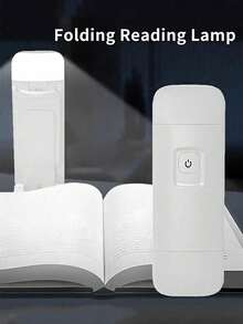 1pc New Mini USB Rechargeable Reading Light Portable Bookmark Light, 3-Color Mild Soft Lamp Adjustable Brightness LED Bookmark Light, Good Storage Durable Bookmark Light Bed Reading Car Reading Light Suitable For Home Decor Bedroom Living Room Office Study Student Dormitory Lighting Nightlight Is The Best Gift For Friends And Relatives (White/Black/Pink/Green)