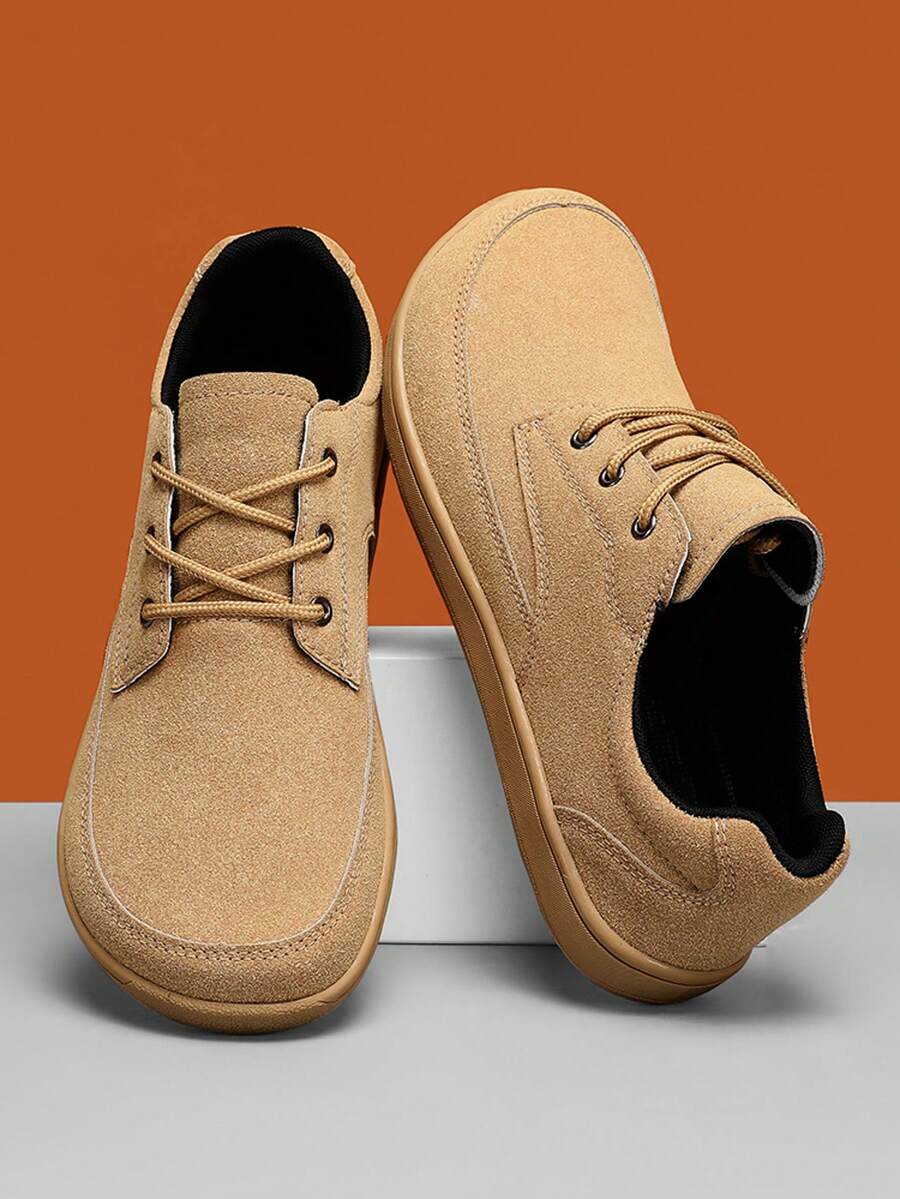 Nuevos tenis casuales de cuero con cordones para hombres, suela suave y ligera, versátiles de corte bajo, transpirables y planos, para todas las estaciones