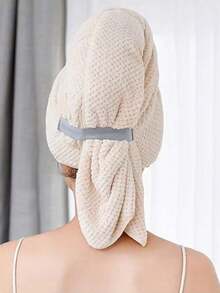 Coral Fleece Teak Dry Hair Cap For Women, Thickened And Lengthened Headscarf, Quick-Drying Headscarf, Absorbent Dry Hair Towel, Elastic Band Shower Cap Shower Towels For Beaty Salon, Hotel Sports,Home Essentials, Towel, Skin Care