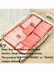 6pcs/Set Small Size Travel Luggage Organizer Set - Multi-Functional Lightweight Packing Cubes, Organizer Bags For Storage And Packing, Luggage Organizer Cubes, Multi-Purpose Organizer Bags, Compressible Packing Organizers, Travel Organizer Bags, Includes: Multi-Functional Organizer Bag, Waterproof Toiletry Bag, Cosmetic Organizer Bag, Compression Packing Cubes, Summer Holiday Seasonal Storage Bag, Makeup Bag, Shoe Bag, Luggage Bag, Travel Essentials, Suitable For Cosmetics, Skincare, Eyebrow Pencils, Makeup Sponges, Combs, Nail Polish, Manicure, Jewelry, Perfume, Stationery, Digital Products Storage, Holiday Gifts - Multicolor - View 12