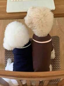 1 peça de moletom com capuz para animais de estimação, design versátil para outono/inverno, coleira em formato de coração para o Dia dos Namorados, adequada para cães e gatos de médio/pequeno porte, uso diário - Multicolorido - Ver 8