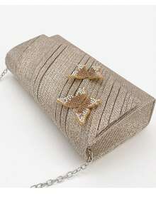 New Butterfly Envelope Clutch Bag, High-End Handbag For Banquet, Wedding, Party, Princess Style, Rhinestone Decor, Versatile Shoulder/Crossbody Bag