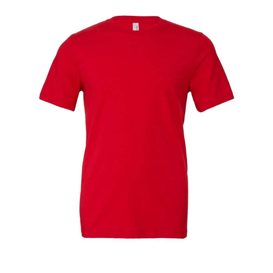 BELLA + CANVAS Unisex Adult Jersey ShortSleeved TShirt (Red)