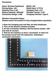 This Wireless Headphone Features High-Fidelity Stereo Sound, Secure Fit, Ultra-Long Battery Life, And A Lightweight Design, Suitable For Daily Use, Sports, And Commuting.