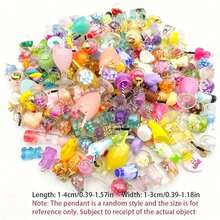 30/50/80/100pcs/Pack Random Mixed Color Realistic Cute Resin Food DIY Pendant, For DIY Earrings, Bracelets, Jewelry Making Accessories - Multicolor - View 11