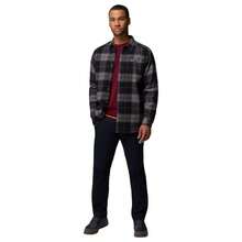 Columbia Pitchstone Heavyweight Flannel II Long Sleeve Shirt - Men's |  | Men Outdoor Hoodies & Sweatshirts - City Grey Macro Buffalo Tartan - Xem 8