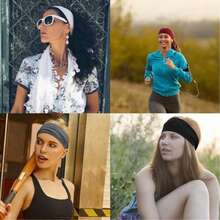 1/2/5pcs Thin Milk Silk Sweat-Absorbent Non-Slip Solid Color Headbands, Suitable For Daily Life And Sports Hair Accessories Winter Scarf Warm Hair Bands Women Bandana