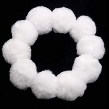 10pcs 5-6cm Faux Rex Rabbit Fur Pompom Balls Artificial Fluffy Soft Christmas Pompons DIY Pom Poms Handmade Keychain Charms Clothing Hats Gloves Sewing Crafts Supplies - Multicolor - View 18