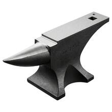 Single Horn Anvil, 110lbs Cast Steel Anvil, High Hardness Rugged Round Horn Anvil For Blacksmiths, With Large Countertop And Stable Base, Metal Working Tool For Metal Bending, Shaping, Twisting - Black - View 8