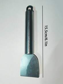 1 Piece Stainless Steel Scraper, Home Use Oil Stain Dirt Cleaning Scraper, Kitchen Tile Grout Adhesive Cutting Cleaning Scraper.