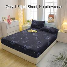 1 Peça Lençol Ajustável Respirável com Padrão de Mitologia da Lua Estrelada, Capa de Colchão Macia e Confortável para Quarto, Quarto de Hóspedes e Dormitório, Protetor de Colchão (Fronha Não Incluída)