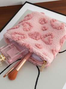 1 个爱心形、极具吸引力、大容量化妆包、多功能化妆工具收纳包、学生铅笔盒收纳包、杂物收纳包、拉链大开口便携式旅行包、可爱化妆包和旅行收纳包，适合女性和女孩。 - 彩色 - 查看 11