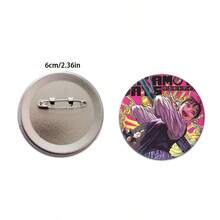 1件坂本龙一日常生活原画系列 LOL 双子城战斗酒吧压花铁盒趣味礼品徽章配饰吊坠包包装饰耐用金属胸针，适用于衣领、包包、外套 - 日常风格珠宝礼品 - 适合动漫爱好者包装装饰，趣味设计，高品质表面处理，背包徽章、印章、胸针，日本动漫。印章、Lovebu、Stitch、Stitch Stuff - 彩色 - 查看 2