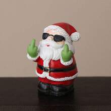 Figurines de bonhomme de neige de Noël de couleur et de style aléatoires, petite conception amusante de Père Noël pour la décoration de bureau