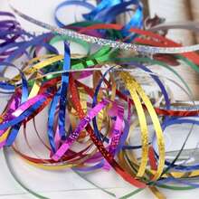 Panglică holografică 1 buc - 100 m, șnur pentru baloane, panglică pentru legat baloane, accesorii pentru decorarea baloanelor, panglică pentru baloane, panglică colorată, legături pentru împachetat cadouri, decor de Crăciun și sărbători