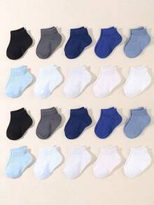 10 Pairs Newborn Baby Socks, Preemie Short Socks, Seamless Socks For Baby Boys And Girls, Ankle Socks, Essential Baby Party Decoration And Holiday Gifts For Halloween, Thanksgiving, Christmas - Multicolor - View 6