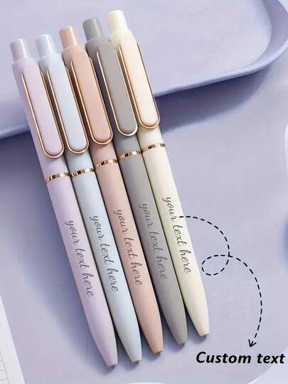 1-80pcs Customized Retractable Ballpoint Pens, 0.5mm Fine Tip, Black Ink, Suitable For Diary, Office And Other Stationery - Multi-Color Combinations, Smooth Writing, Essential For Diary, Durable Plastic Barrel, Writing Tool