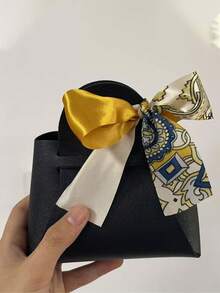 1/5/10/20pcs High Quality Leather Gift Bags With Bow, Candy Boxes, Ribbon Boxes, Candy Bags, Party Gift Bags, Mini Pouches, Jewelry Packaging Boxes, Leather Boxes, Suitable For Various Occasions And Events