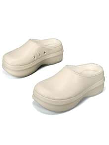 2025 Spring/Summer New Women's Garden Shoes, Comfortable Slip-On Mule Shoes With Thick Soles For Casual/Home Wear