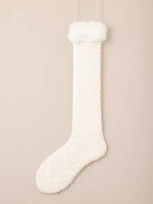 1 par de calcetines de felpa de coral para mujer, calcetines térmicos gruesos y cálidos para el invierno, adecuados para el hogar, el posparto y dormir