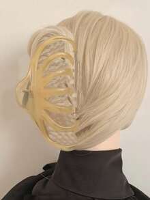 1pc Women's Oversized Acrylic Vintage Casual Fashion Shark Design Hair Claw Clip, Thick Hairpin Decor, Versatile Accessory For Daily, Work, Commute Wear, Autumn/Winter Elegant Hair Clips Winter Hair Accessories Fashion Hair Cluth