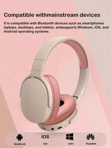 Wireless Headphones, Jelly 5.3, Long Battery Life, Suitable For Computer/IPad/Smartphone, Music/Gaming Wireless Headset