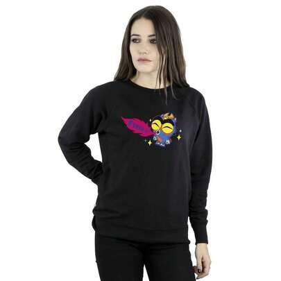 Disney Womens/Ladies Big Hero 6 Baymax Fred Fired Up Sweatshirt (Black)
