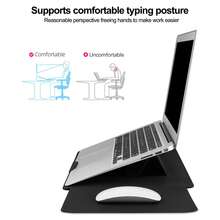 Funda para portátil de 13-14 pulgadas con soporte ajustable y efecto de enfriamiento, compatible con múltiples modelos de portátiles - Multicolor - Ver 3
