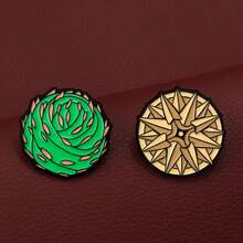 1pc Game Peripheral Hollow Knight Brooch Cute Funny Ghost Amulet Badge Metal Brooch Lapel Pin Metal Fashion Jewelry Accessories Halloween Gift - Multicolor - View 9