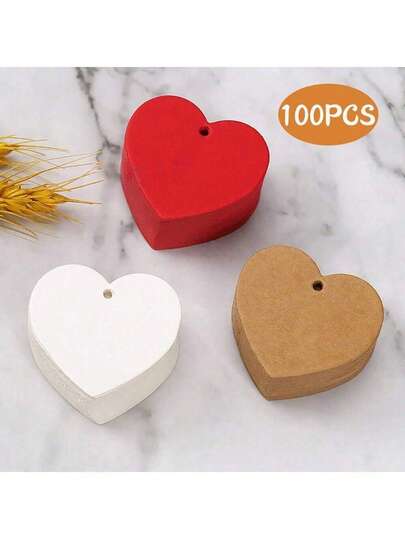 50 szt., Etykiety prezentowe w kształcie serca, Etykiety papierowe Kraft, Etykiety ślubne w stylu vintage, Puste etykiety do pakowania prezentów na Boże Narodzenie, Etykiety do pakowania prezentów, Upominki ślubne, Dekoracje imprezowe, Dekoracje