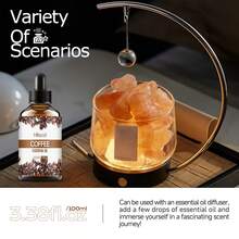 Hllozzi Coffee Essential Oil 30ml/60ml/100ml Coffee Essential Oil - Suitable For Humidifiers, Soap Making,DIY Candle Making Long-Lasting,Aromatherapy With Dropper, Suitable For A Variety Of Scenes, Office, Yoga, Home Fragrance, Bedroom Accessories, Convenient Design, Very Suitable For Gift Giving - Coffee - View 9