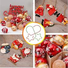 Conjunto de 20 Ganchos de Metal para Enfeites de Natal, Decoração de Casa e Festas: Ganchos em Formato de Estrela, Âncoras para Pendurar Enfeites Pequenos, Bolas e Lâmpadas em Meias de Natal. Ideal para Decoração de Natal em Ambientes Internos e Externos, Decoração de Inverno e Presentes de Natal. - Multicolorido - Ver 7