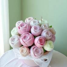 1 Stück Blumen Serie Rose-förmige Silikon Form, geeignet für DIY duftende Kerzen/Gipskunstwerke Figuren/dekorative Sträuße/handgemachte Seifenformen, Multifunktional