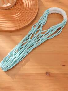 Sacs en maille tissés à la main, tasses à eau, sacs portables pour boissons, café, réutilisables, sacs pour bouteilles d'eau portables, sacs pour boissons, sacs portables, sacs en maille décoratifs, sacs de rangement décoratifs, convenant comme cadeaux artisanaux pour les amis, la famille et les camarades de classe, parfaits pour les plages, les pique-niques et les voyages - cadeaux décoratifs pour les amis, la famille et les camarades de classe, articles essentiels pour les pique-niques, artisanat artistique