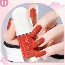 10毫升可撕拉式新型指甲油，水性免烤撕拉式持久速干指甲油，易于使用，适合新手指甲 - 彩色 - 查看 34