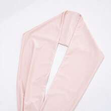 Women's Shiny Sexy Halter Backless Ribbon Tight High Waist Seven-Inch Pants Jumpsuit - 淺粉色 - 查看 6