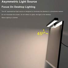 Wisciton LED Computer Monitor Light Bar Stepless Dimming Hanging Light RGB Game Background Wall Atmosphere Lamp Learn/Work Night Lighting 40cm - Multicolor - View 11