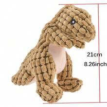 Kauspielzeug für Haustiere, süßes gestopftes Dinosaurier Quietschspielzeug, interaktives Trainings- und Beschäftigungsspielzeug aus Plüsch für Welpen