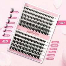 Kit De Extensión De Pestañas DIY Todo En 1, Mezcla 30D 40D Con Unión Y Sellado De Pestañas De Sujeción Fuerte, herramienta para quitar pestañas, Pinzas De Pestañas En Racimo - 1 - Ver 4