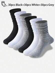 40 peças/30 peças/24 peças Meias para Gestantes, Meias Médias Femininas, Meias Antiderrapantes, Especialmente Projetadas para Gravidez, Alta Elasticidade, Soltas, Tornozelos Não Estrangulantes, Respiráveis, Absorventes de Suor, Macias e Confortáveis, Meias Pós-Parto, Opção de Várias Cores