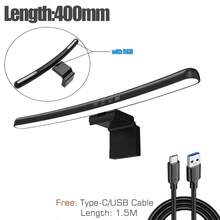 Wisciton LED Computer Monitor Light Bar Stepless Dimming Hanging Light RGB Game Background Wall Atmosphere Lamp Learn/Work Night Lighting 40cm - Multicolor - View 16