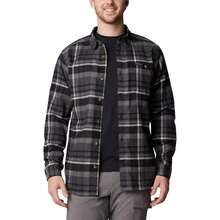 Columbia Pitchstone Heavyweight Flannel II Long Sleeve Shirt - Men's |  | Men Outdoor Hoodies & Sweatshirts - 黑色多格子 - 查看 5