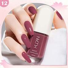 10毫升水性指甲油,速干指甲油,裸色闪粉红色指甲油,无异味,持久耐用,可剥离,无需烘烤,易于涂抹,打造美丽指甲。 - 彩色 - 查看 48