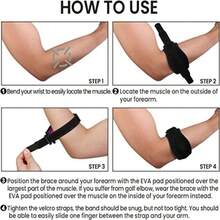 Adjustable Elbow Pads With Dual Compression Straps And Breathable Mesh Fabric Design Suitable For Tennis Golf Baseball And Badminton - Multicolor - View 3