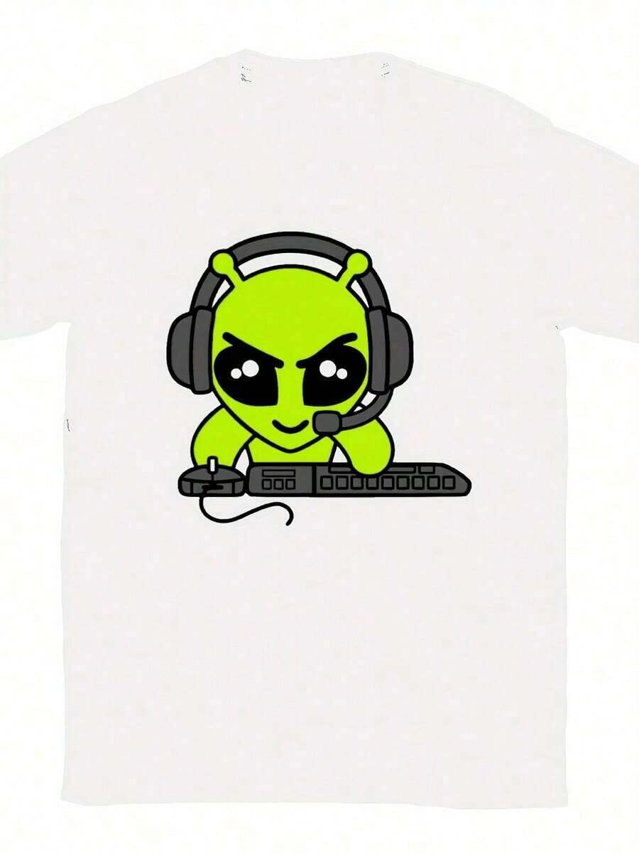 Cartoon Racing Car T-Shirt 57 - White-7 - View 1