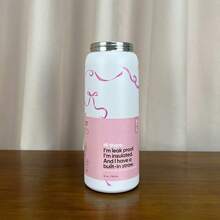 OWALAFreeSip 32OZ Insulated Stainless Steel Water Bottle Double-Layer Kettle With Straw Vacuum Flasks For Sports Travel - Pink Bowknot-32oz - 查看 3