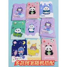Christmas Gift, Creative Irregular Cartoon Notepad, Cute Panda Girl Series, Scrapbook Collage Decoration Material, Multiple Patterns Randomly Assorted - Square - View 2