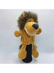 1 件毛绒卡通动物高尔夫球杆头套，可爱动物高尔夫球杆保护套，保护性杆头套，采用混色法兰绒面料制成，适合高尔夫球手，高尔夫配件，耐用又可爱 - 彩色 - 查看 3