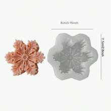 Christmas Snowflake 3D Silicone Mold - For Candles, Soap, Resin & DIY Soft Pottery Clay/Drop Glue Crafts, Hand Decorative Art Tool - Silicone Mold Christmas Gift