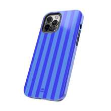 Vibrant Blue Striped Tough Phone Case For IPhone|   Stylish & Durable Protection - Mixed Color 1 - View 5